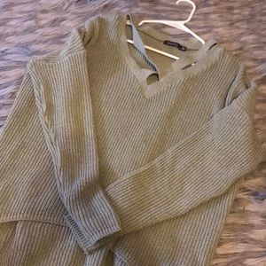 S/M TEAL LONG SWEATER BOOHOO